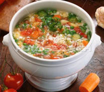 Chunky, Fresh, Vegetable Soup